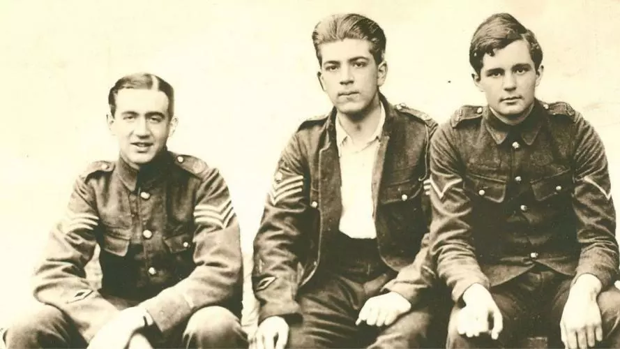 Edward Brittain, Roland Leighton and Victor Richardson