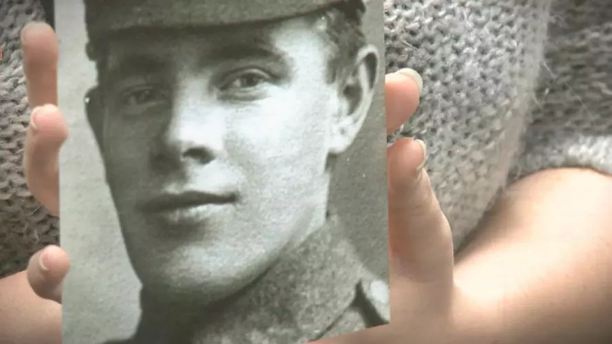 A photograph of a WW1 soldier